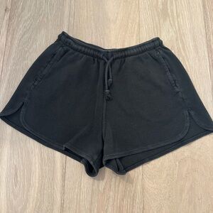 brandy melville discontinued black summer thermal shorts
